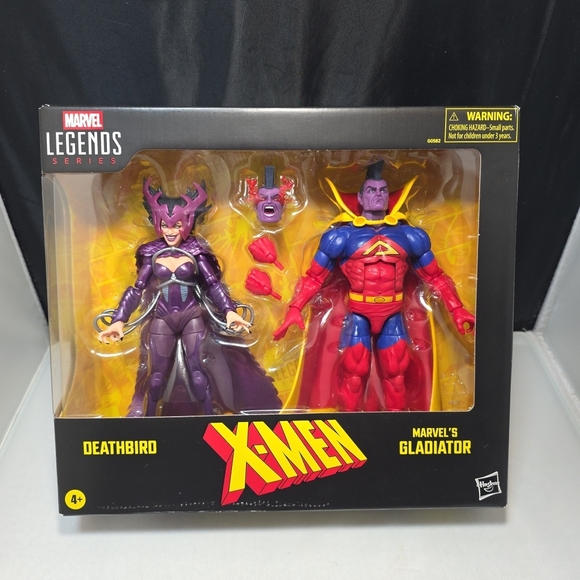 Pack Marvel Legends – Deathbird Et Gladiator – 2 Figurines 15 Cm – Accessoires – Collection X-Men – Dès 4 Ans